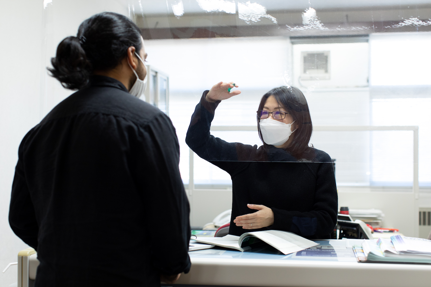 留学生支援の様子